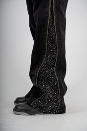 Jeans Bootcut Brillant Zip