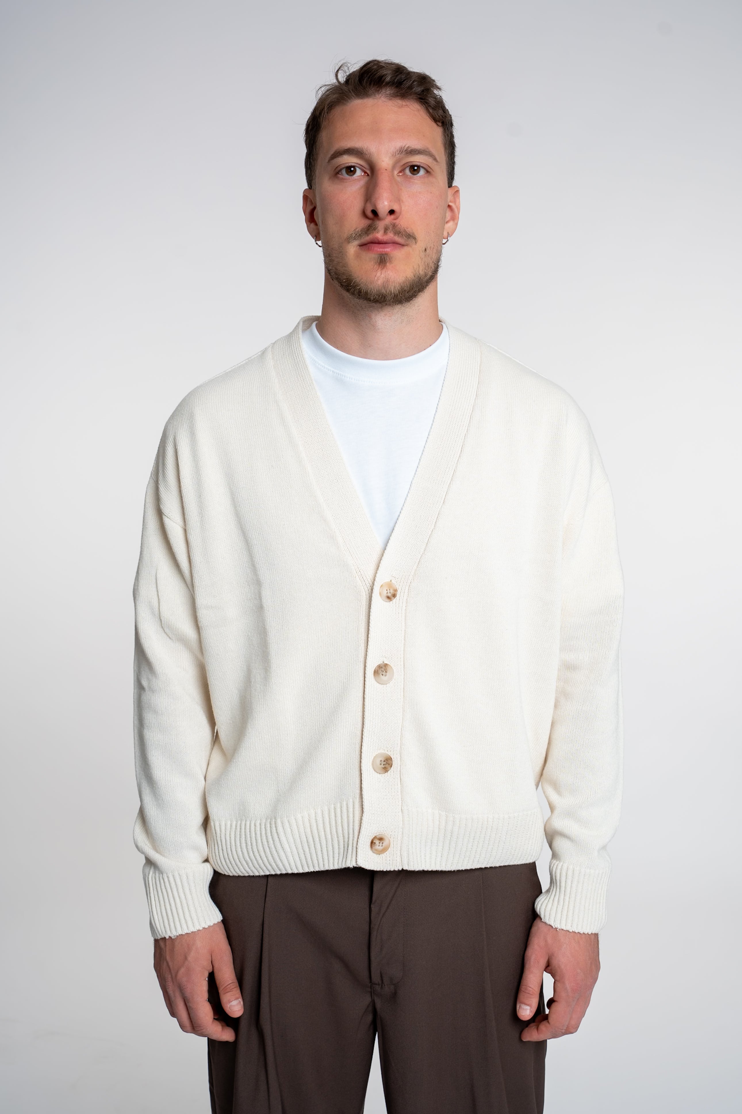 Cardigan Crop Beige