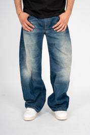 Jeans Balloon Washed Dark Blue