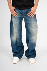 Jeans Balloon Washed Dark Blue