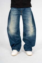 Jeans Balloon Washed Dark Blue