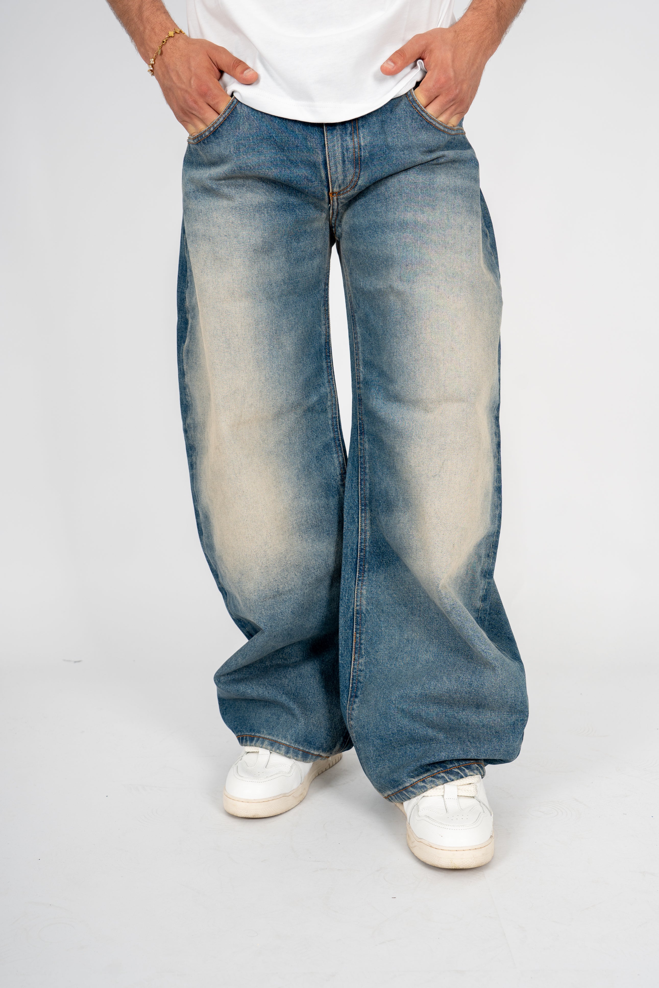 Jeans Balloon Washed Light Blue