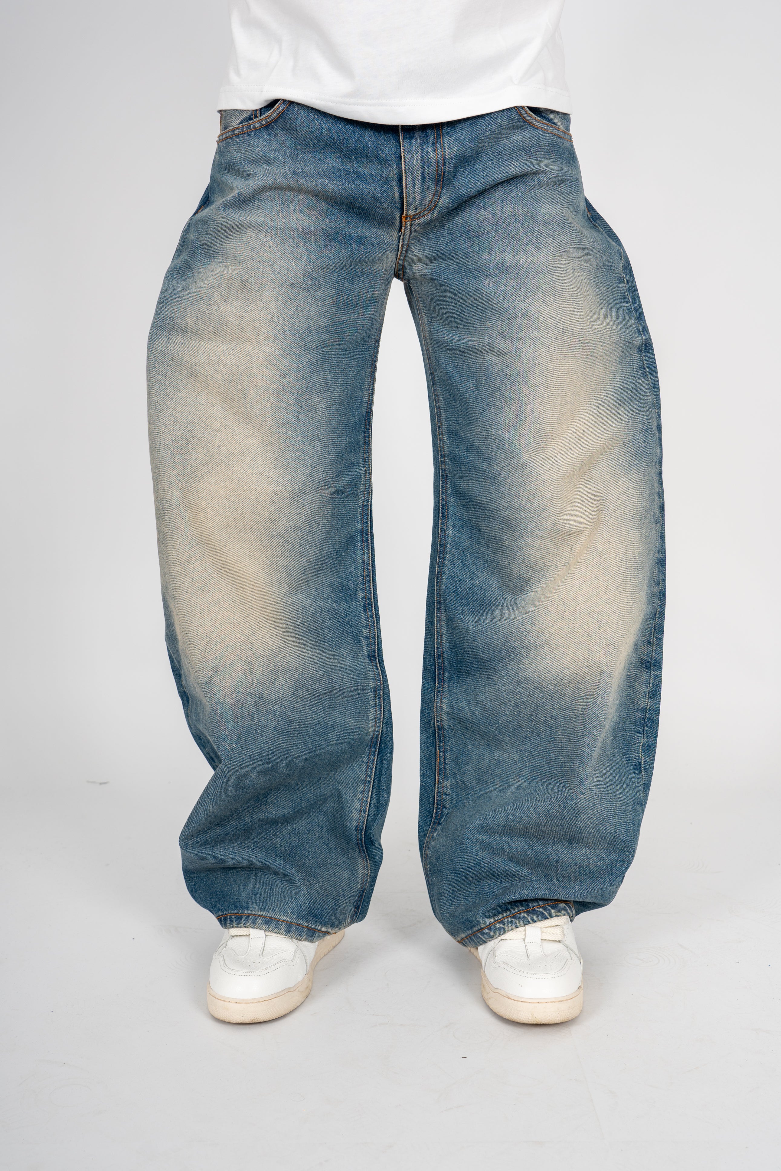 Jeans Balloon Washed Light Blue
