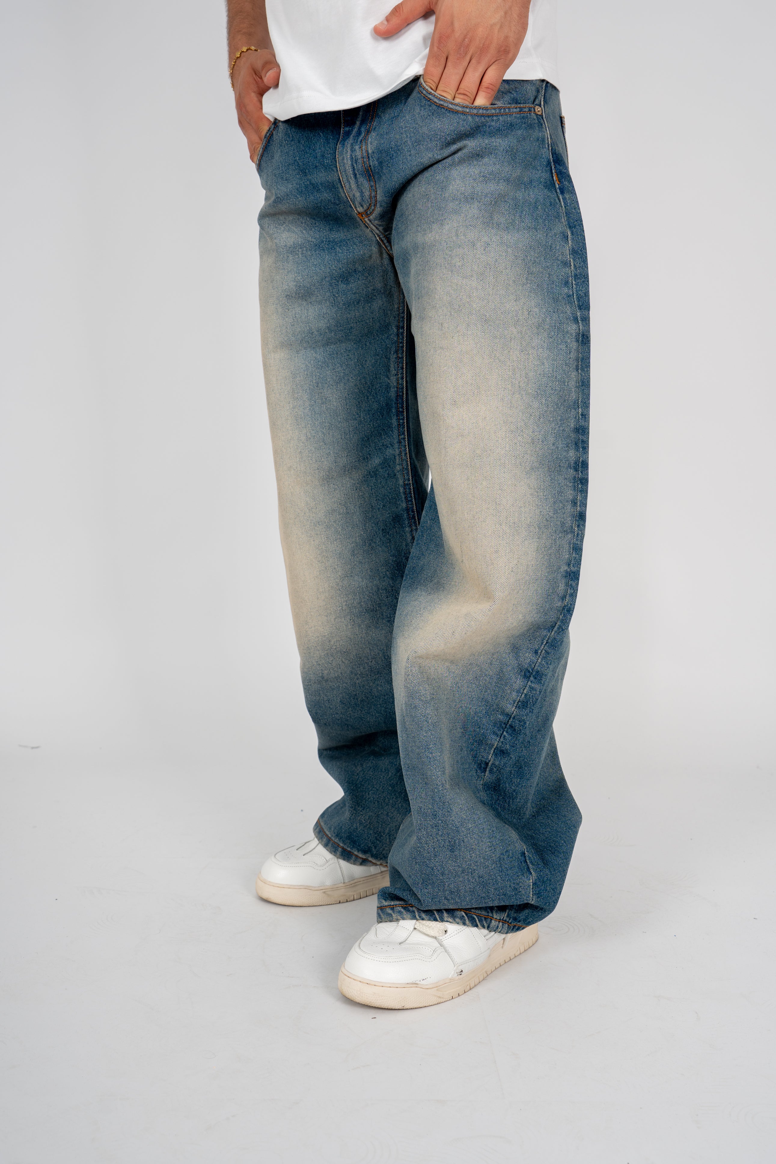 Jeans Balloon Washed Light Blue