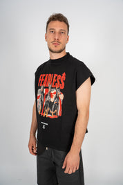 T-Shirt Smanicata Fearless Black