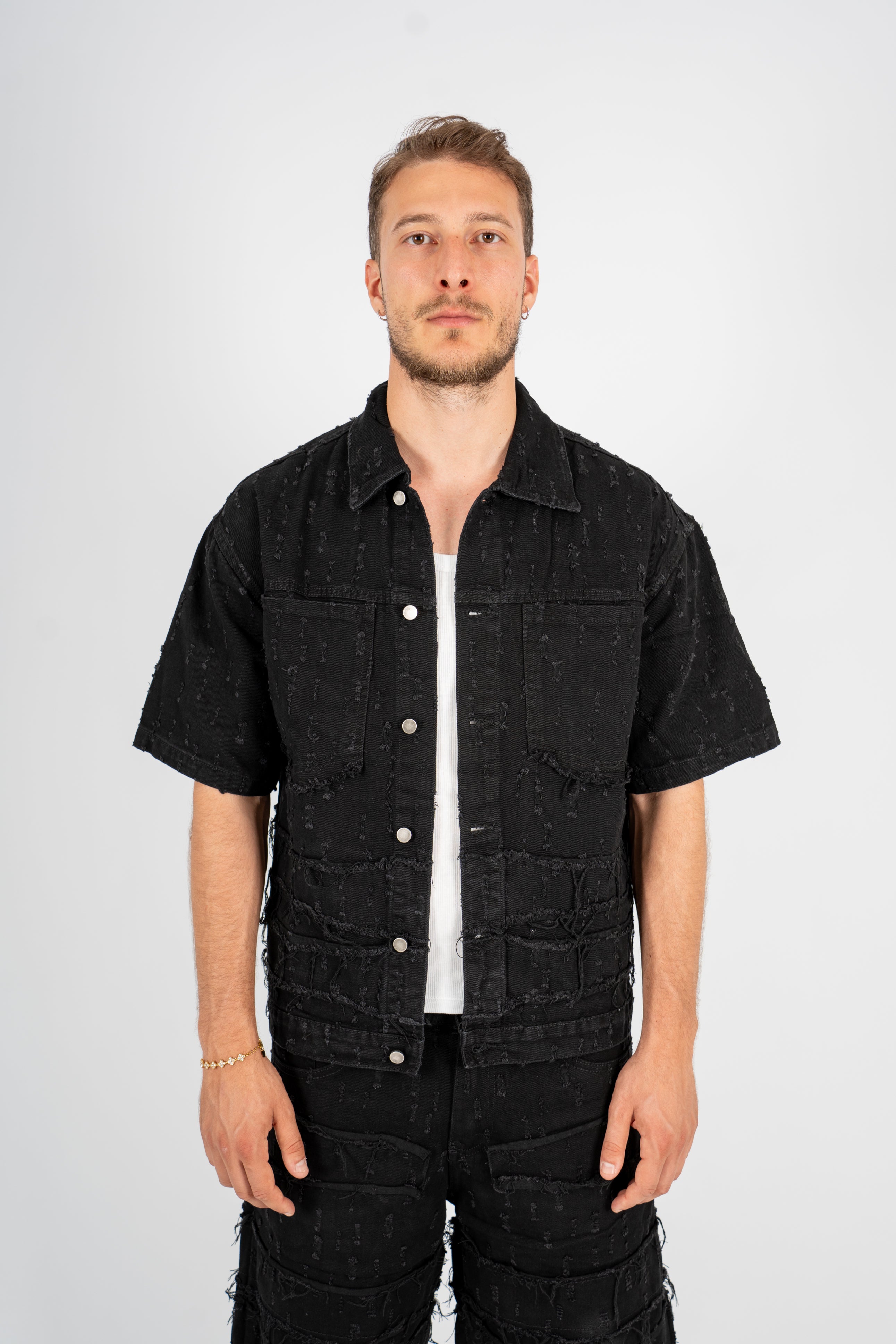 Coordinato Ripped Total Black
