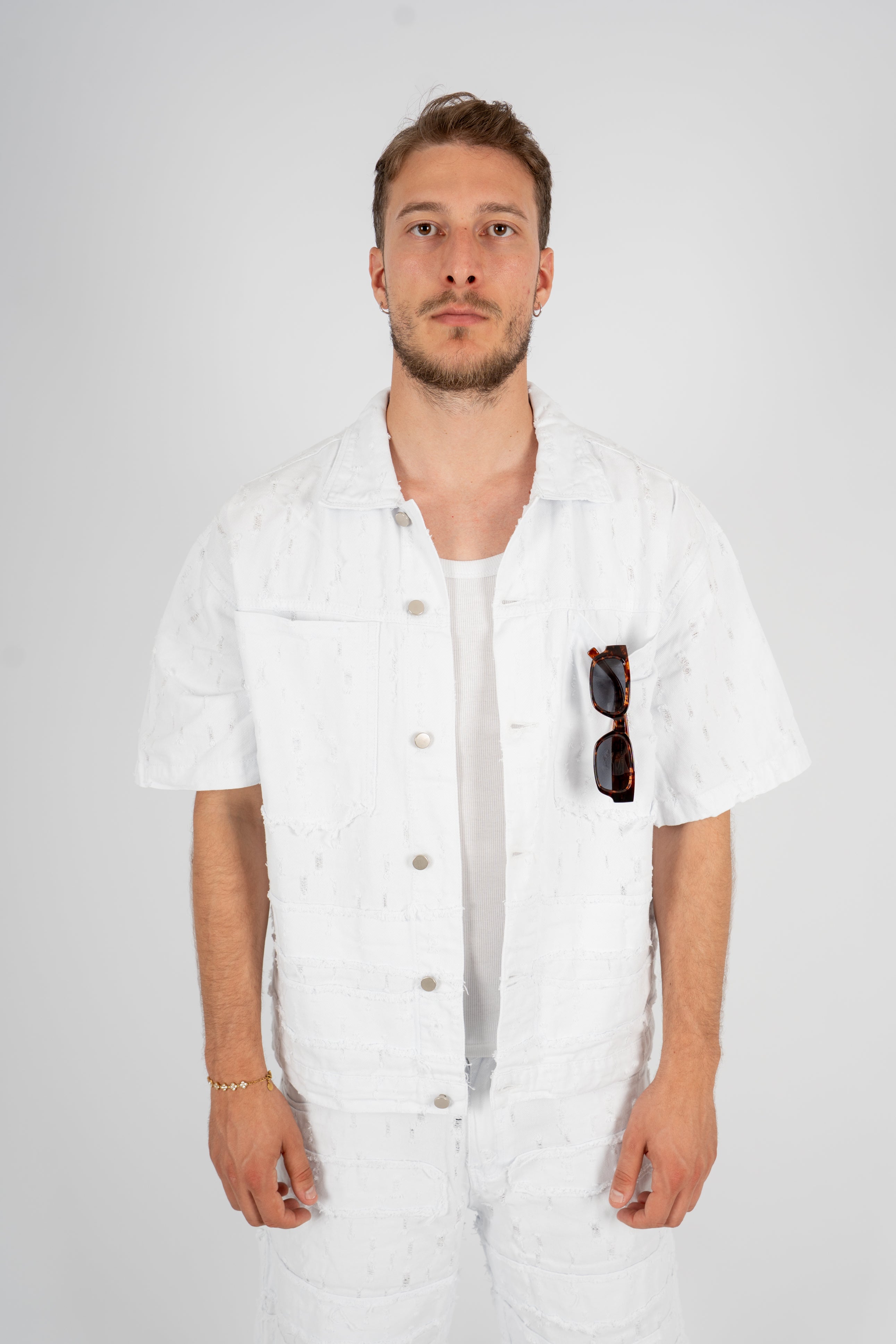 Coordinato Ripped Total White