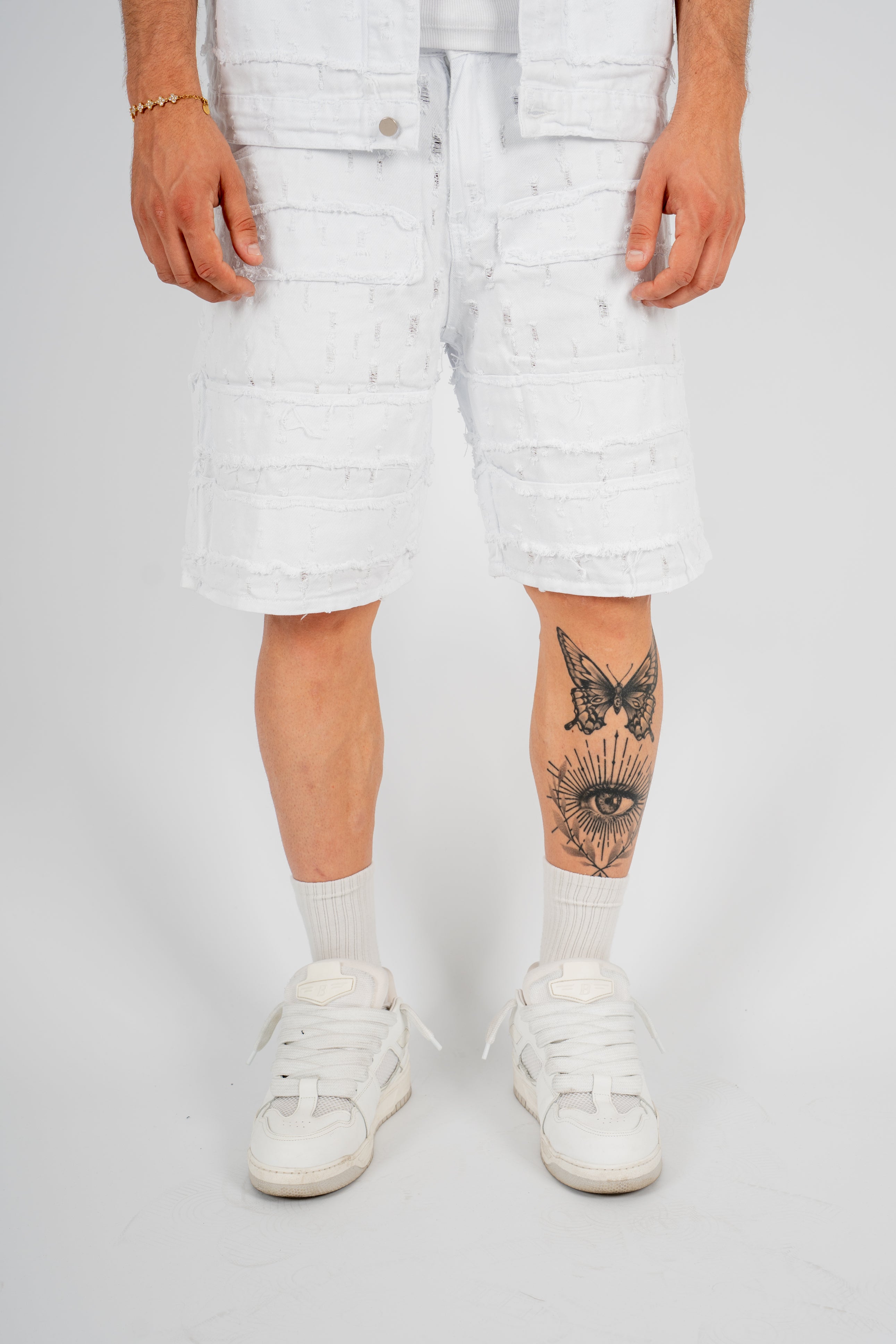 Coordinato Ripped Total White