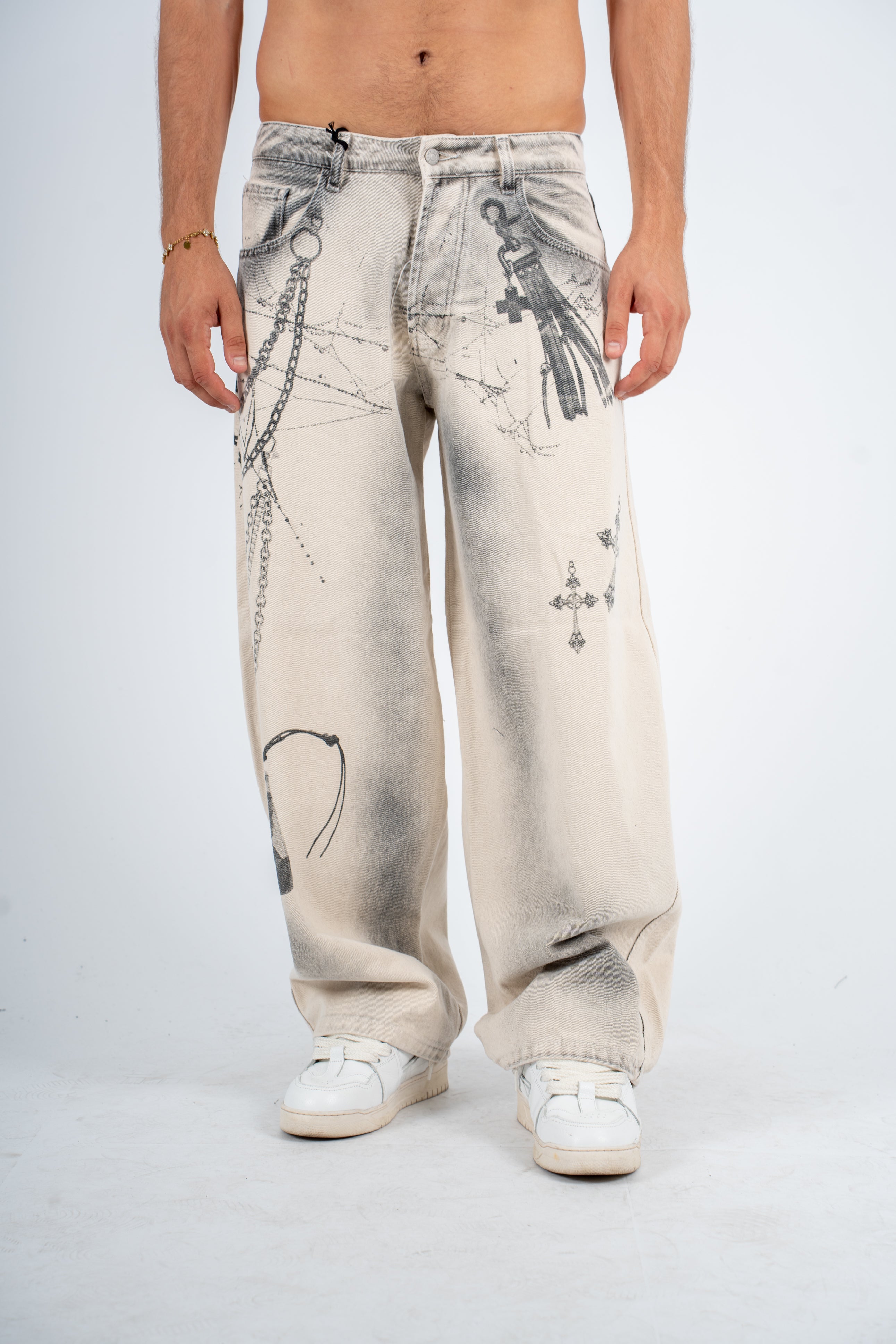 Jeans Baggy Chain