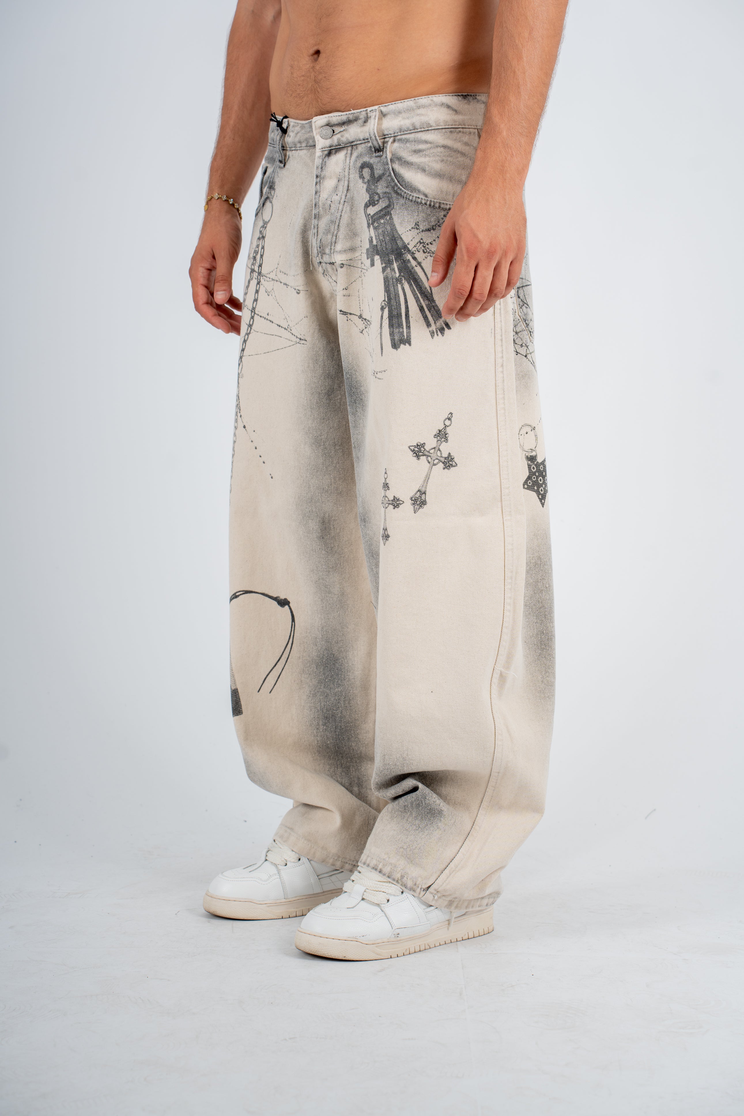 Jeans Baggy Chain