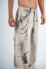 Jeans Baggy Chain