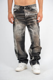 Jeans Baggy TieDye Grey