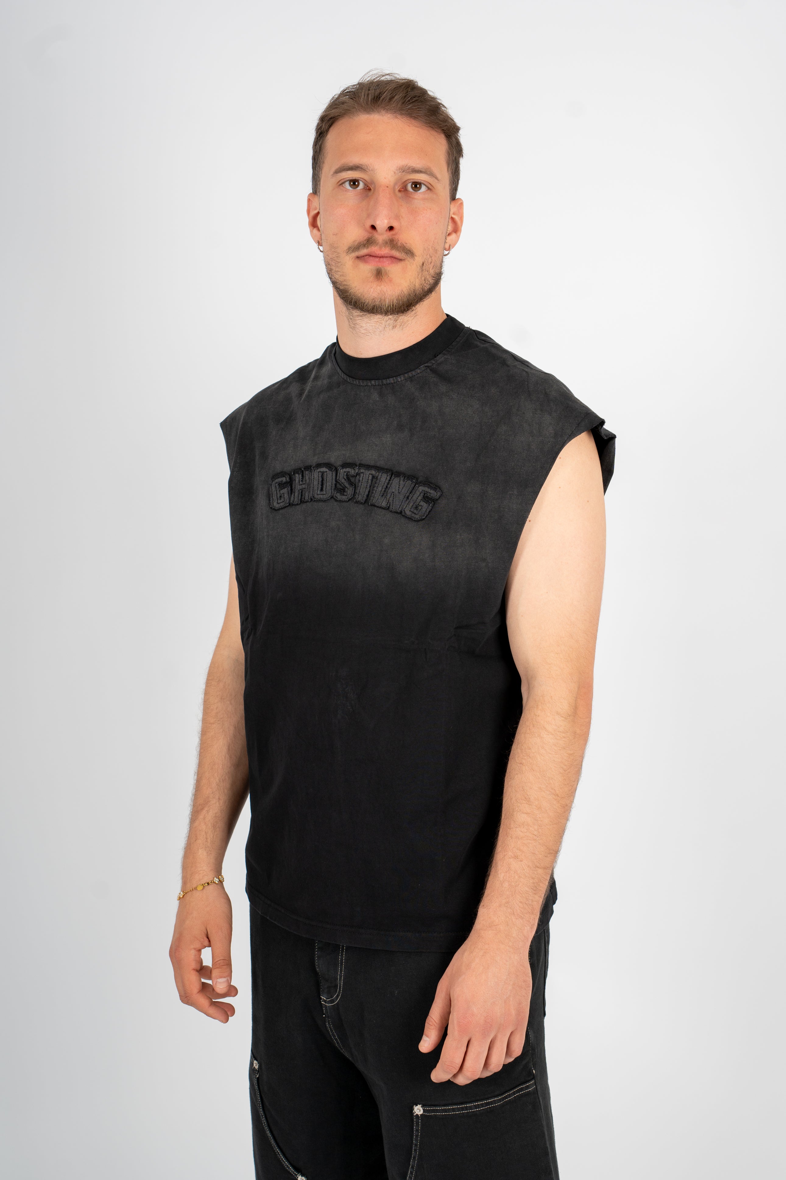 T-Shirt Smanicata Ghosting Black