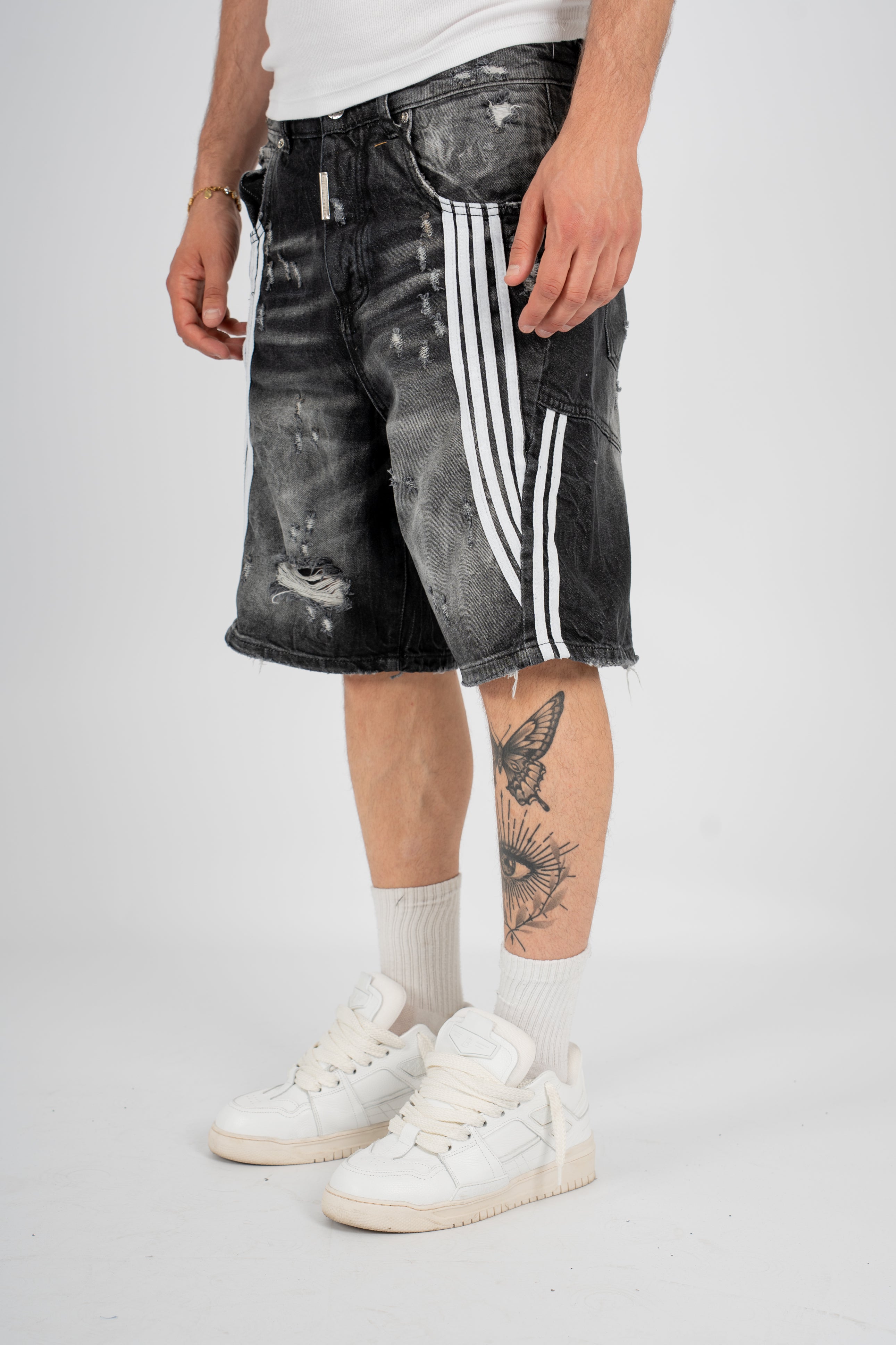 Jorts Stripes Black