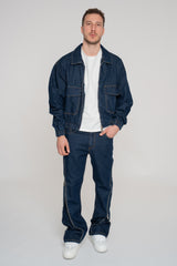 Coordinato Raw Denim Zip