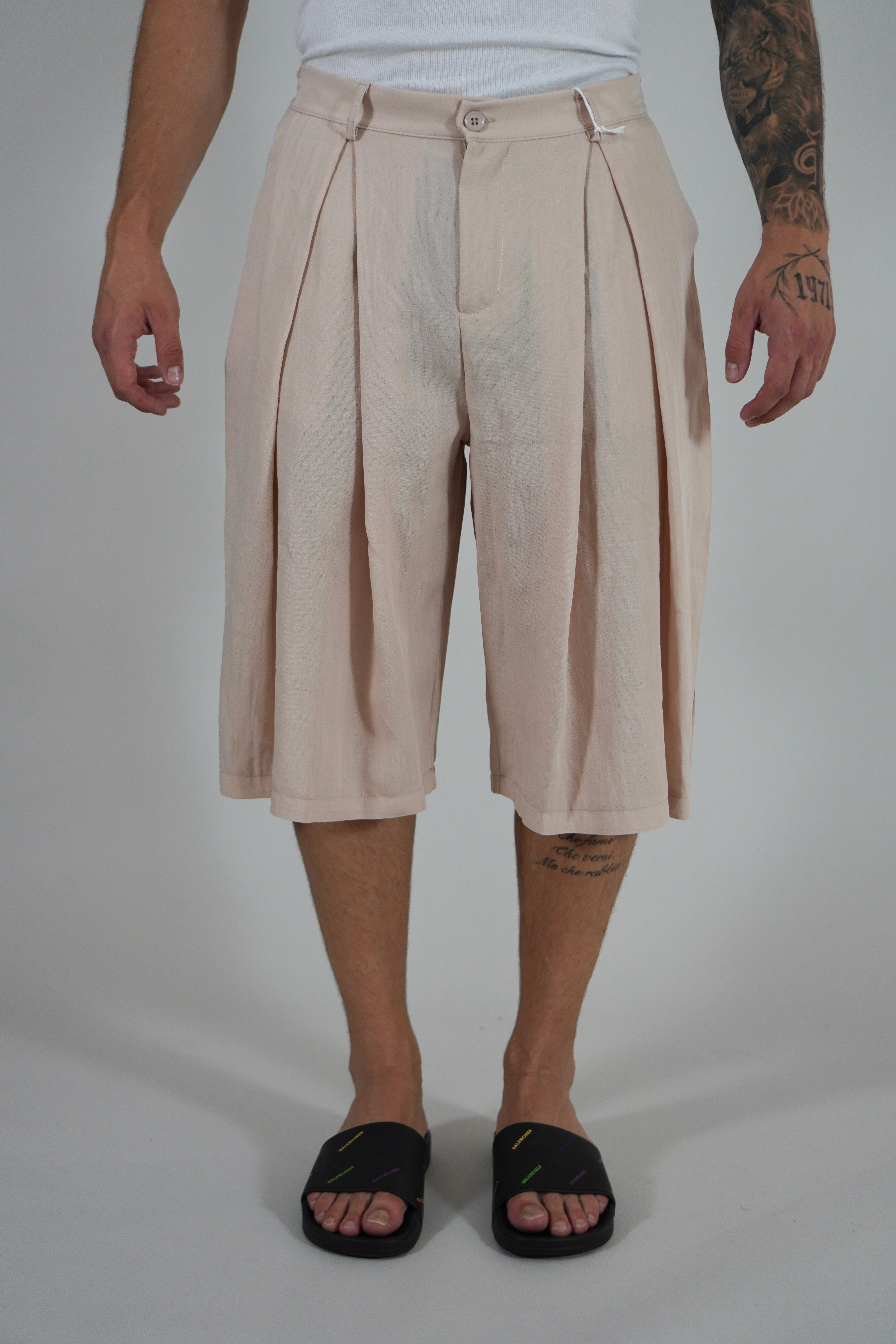 Bermuda Super Pencies Simil Lino Nude