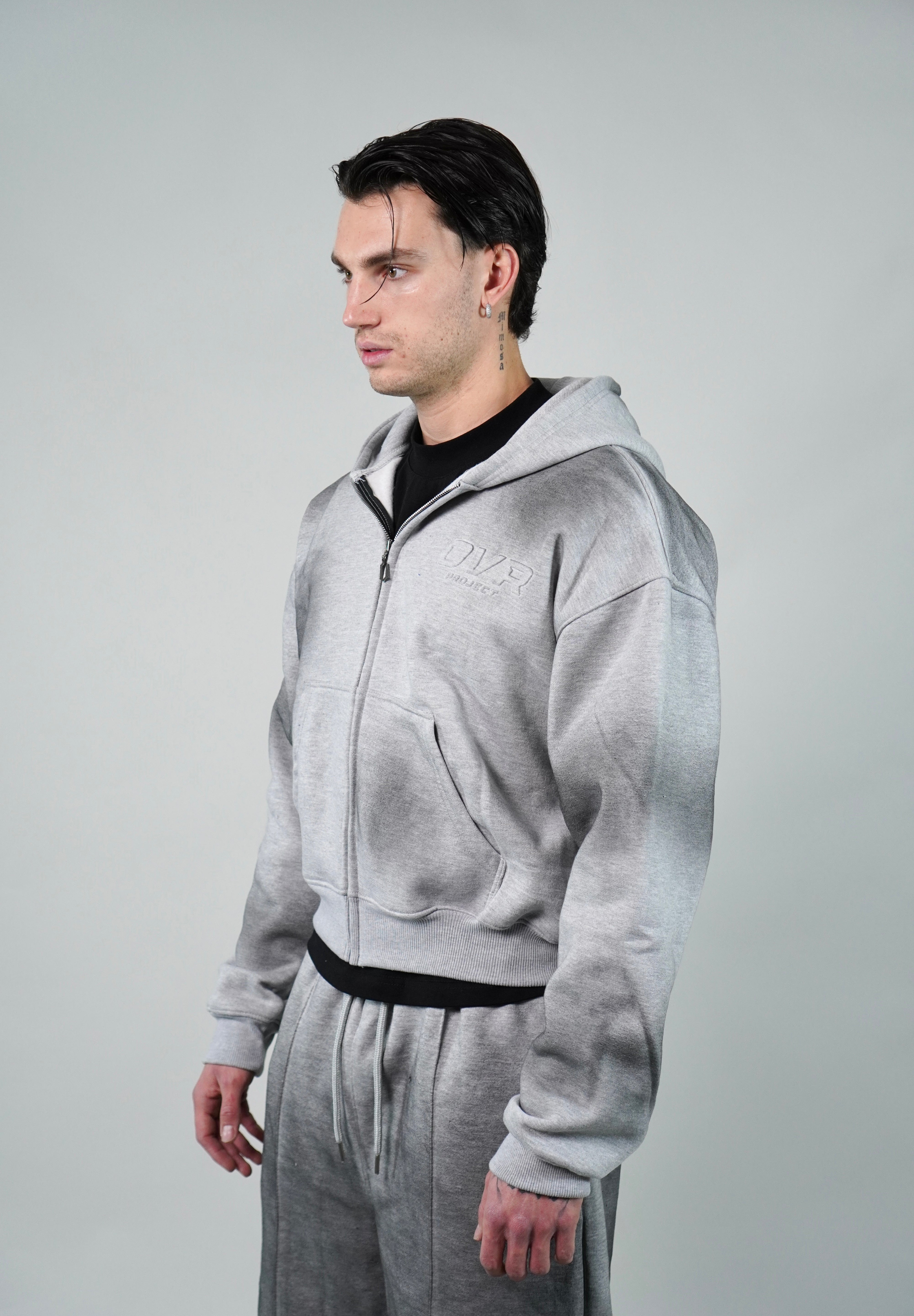 OVR Sunfaded Hoodie Grey