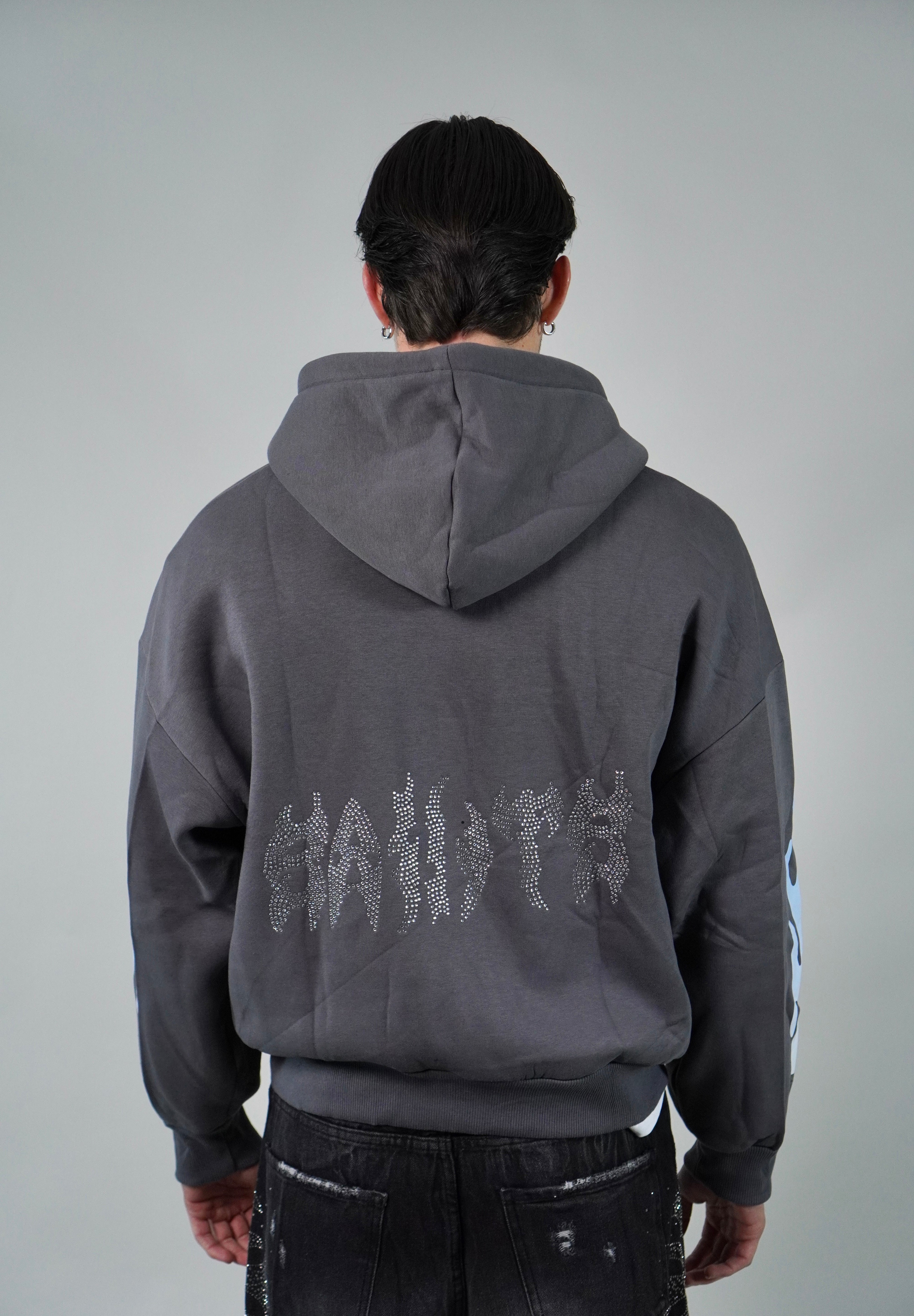 Hoodie Flame Grey