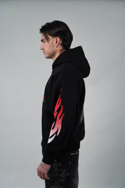 Hoodie Flame Black