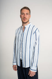 Camicia in Lino Santorini Blue