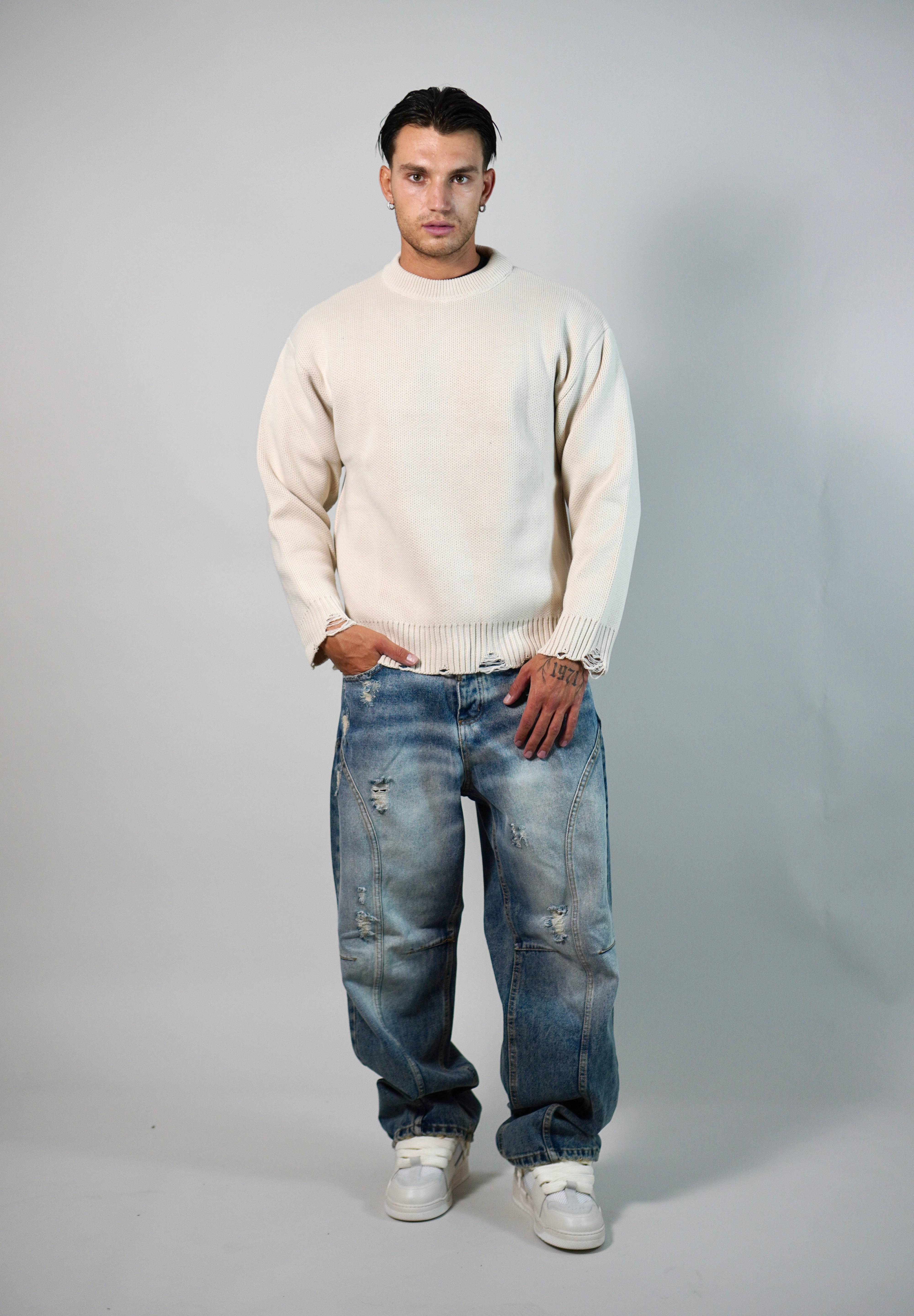 Maglione Beige Easy
