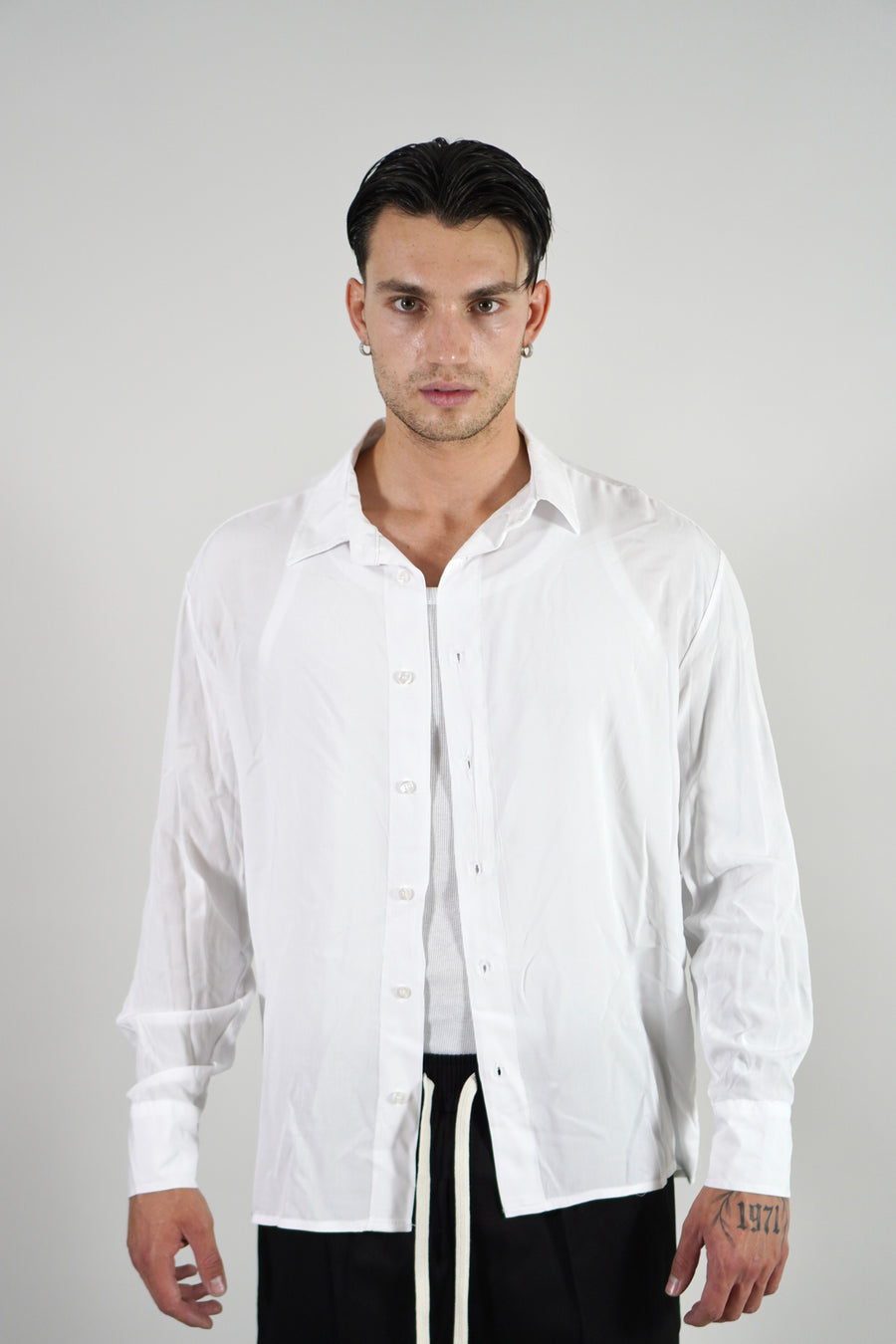 Camicia Simil Seta White