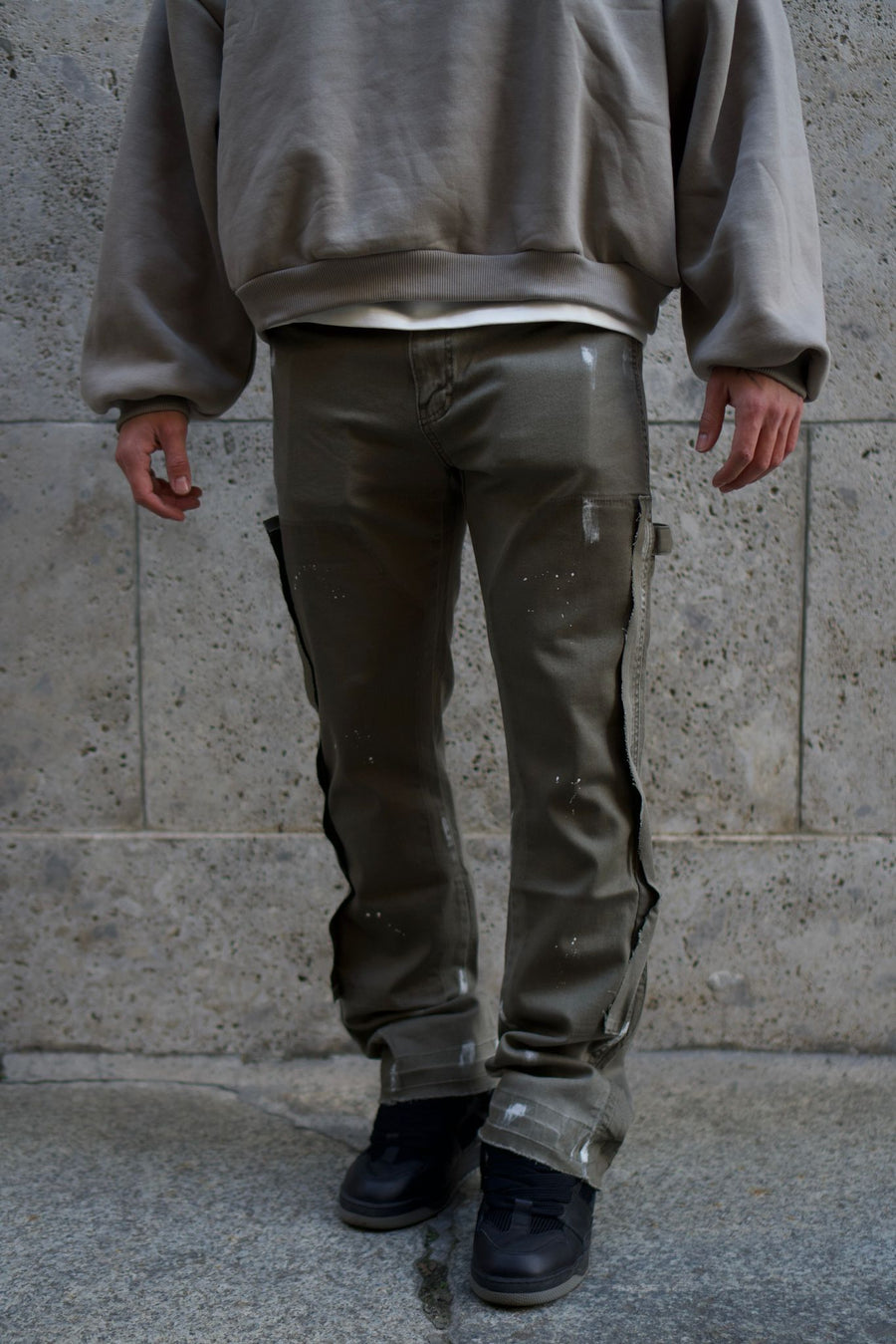 Jeans Flare Khaki