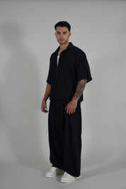 Pantalone Super Pencies Simil Lino Navy