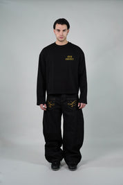 OVR Jeans Baggy Raw Black