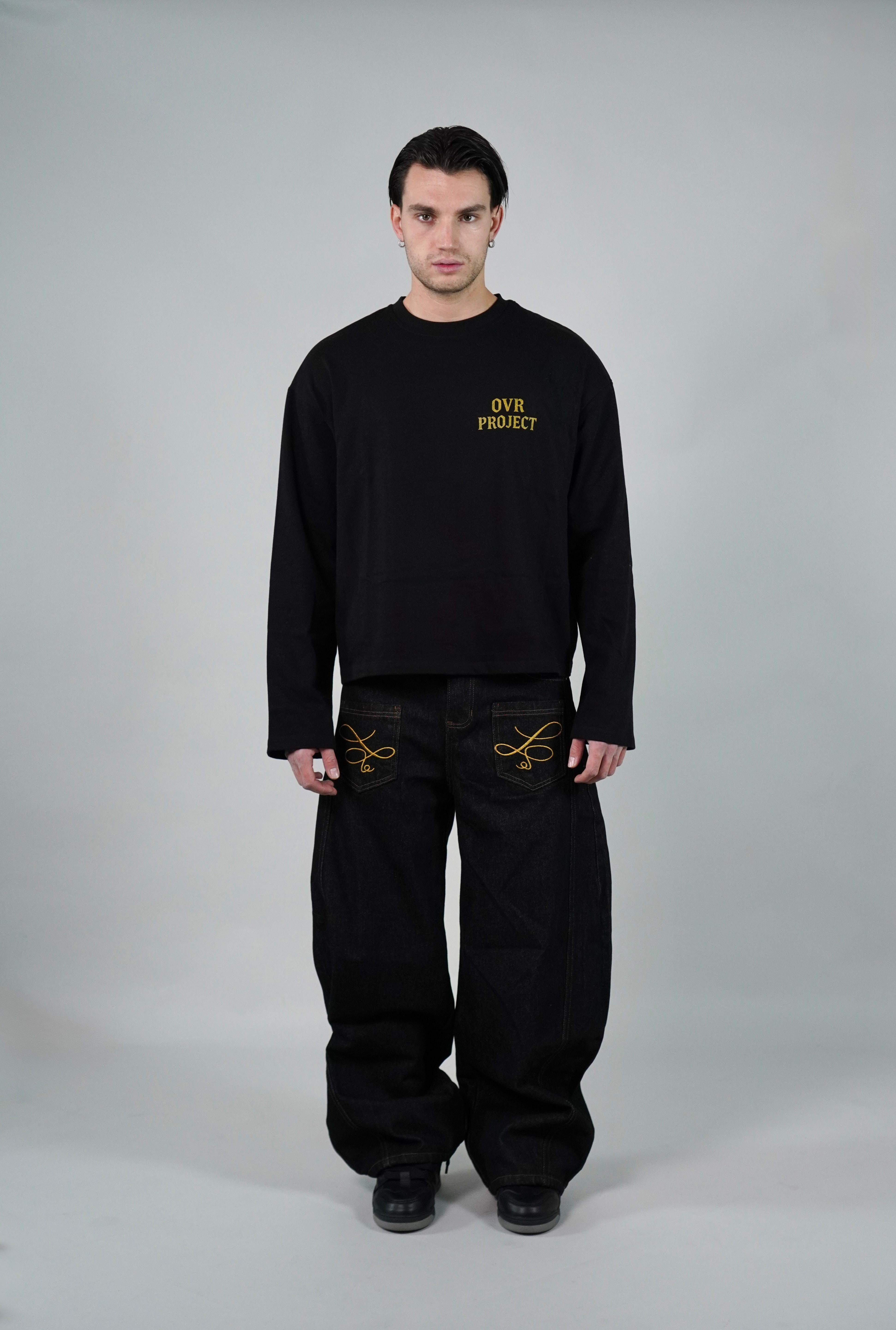 OVR Jeans Baggy Raw Black
