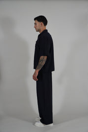 Pantalone Super Pencies Simil Lino Navy