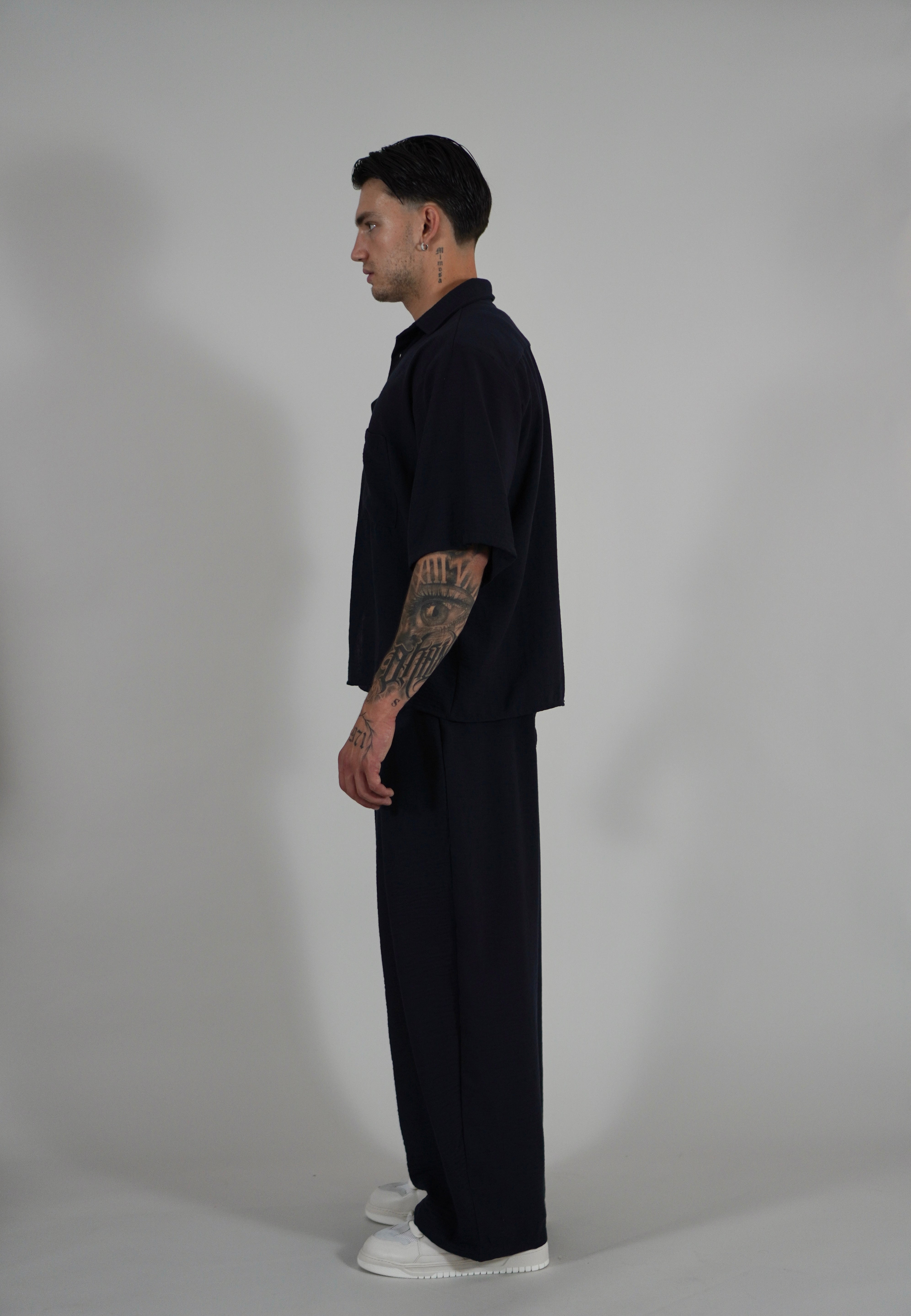 Pantalone Super Pencies Simil Lino Navy