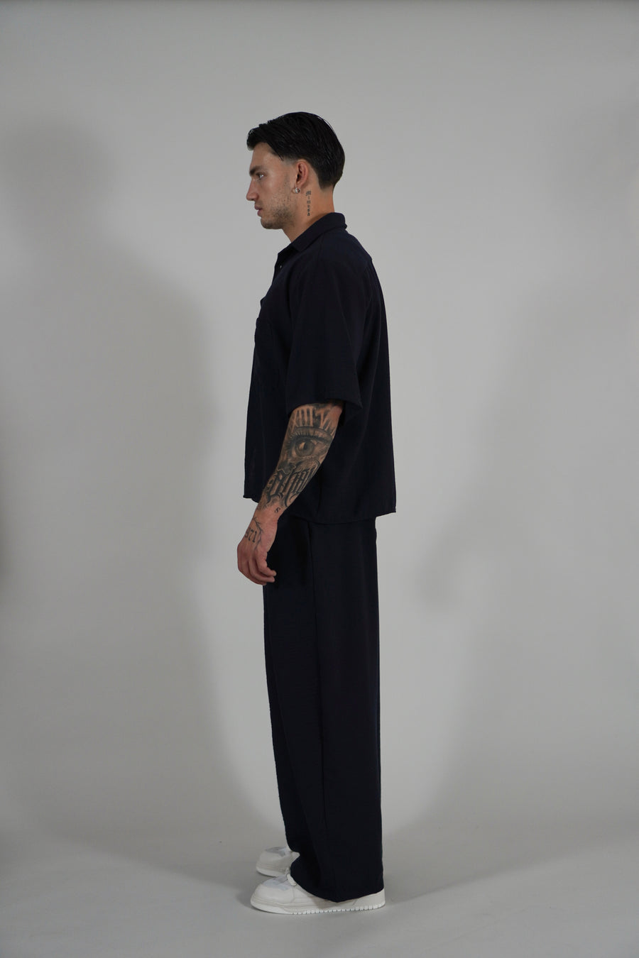Pantalone Super Pencies Simil Lino Navy