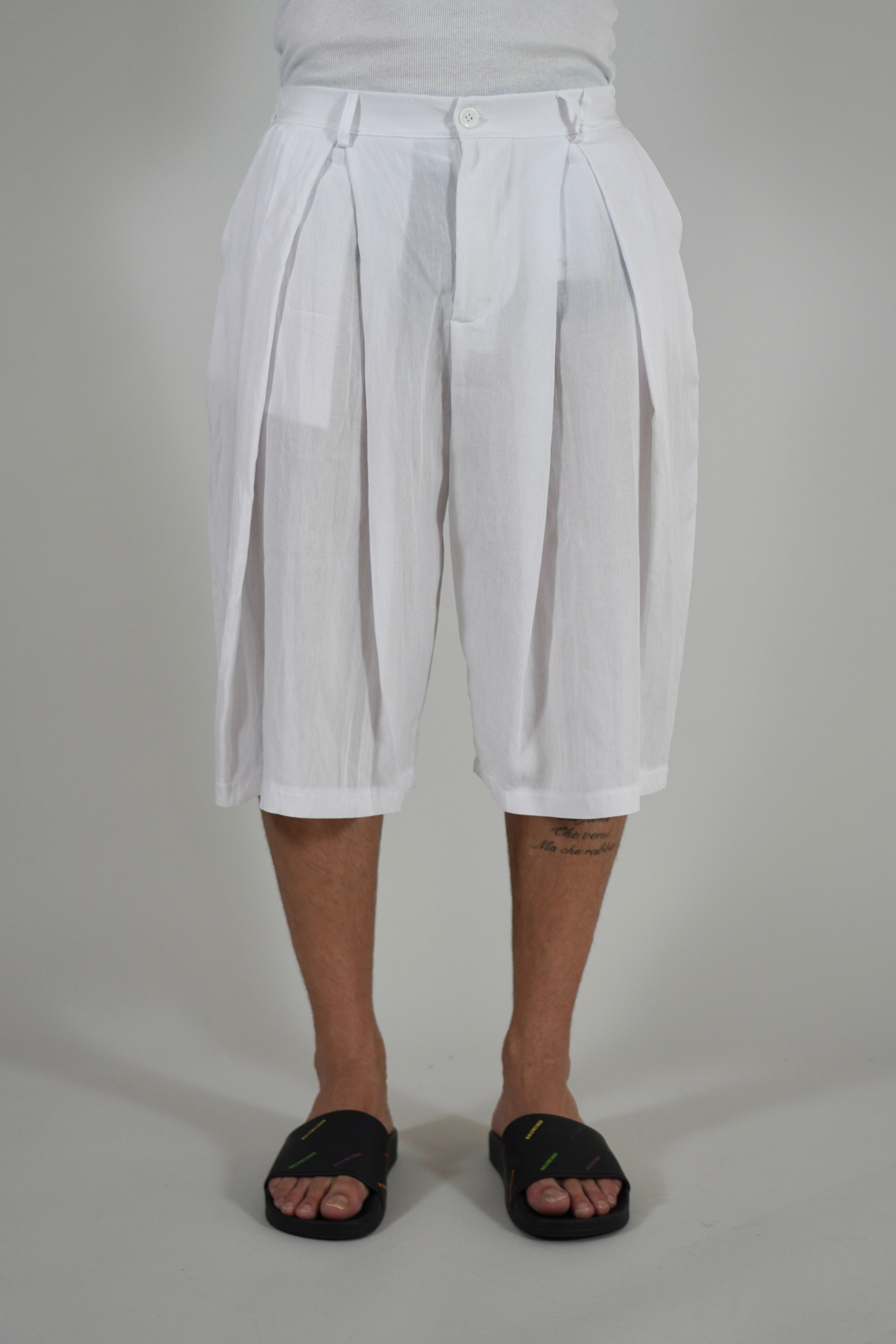 Bermuda Super Pencies Simil Lino White