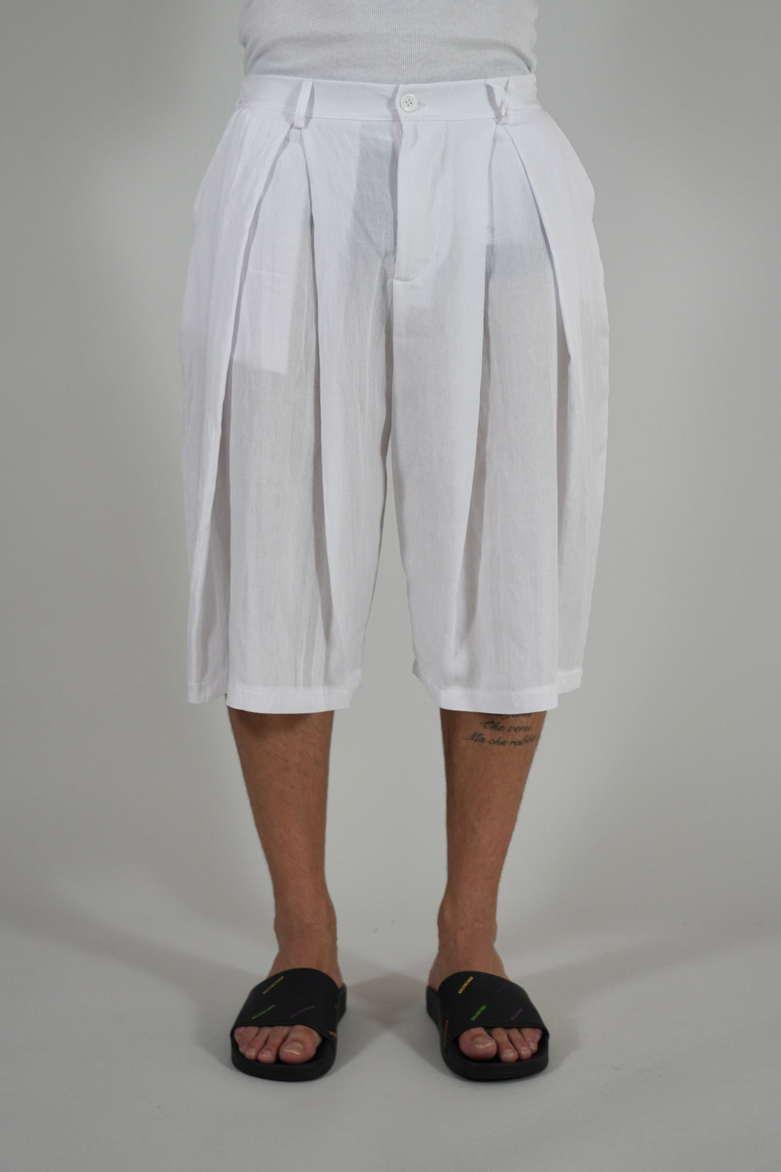 Bermuda Super Pencies Simil Lino White