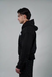OVR Hoodie Rhinestone Black