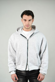 Hoodie Zip Grey