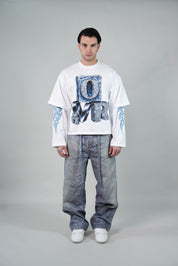 OVR Jeans Rhinestone Sky