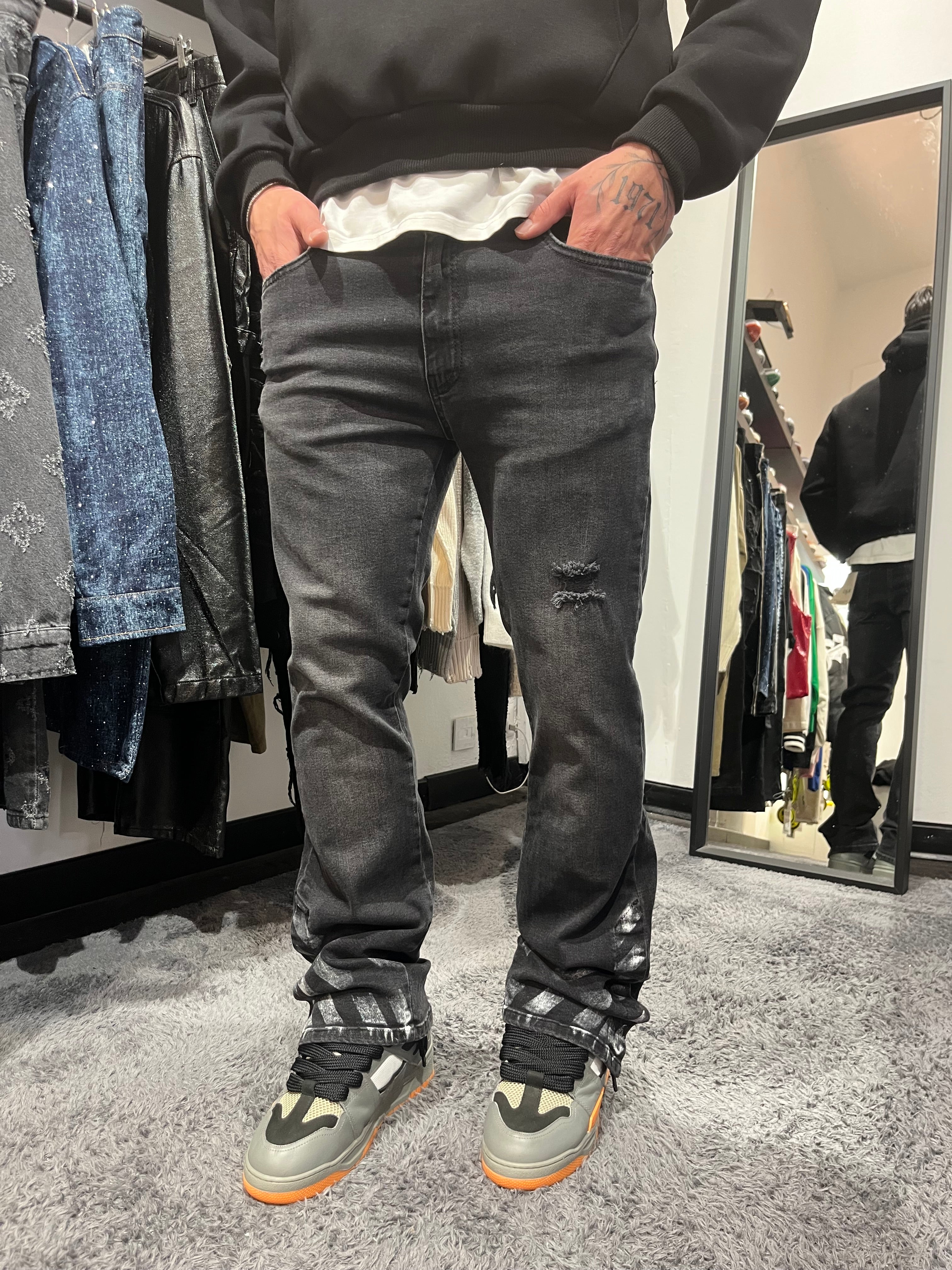 Jeans Flare Macchiato