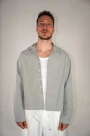Camicia Righe Fini Military