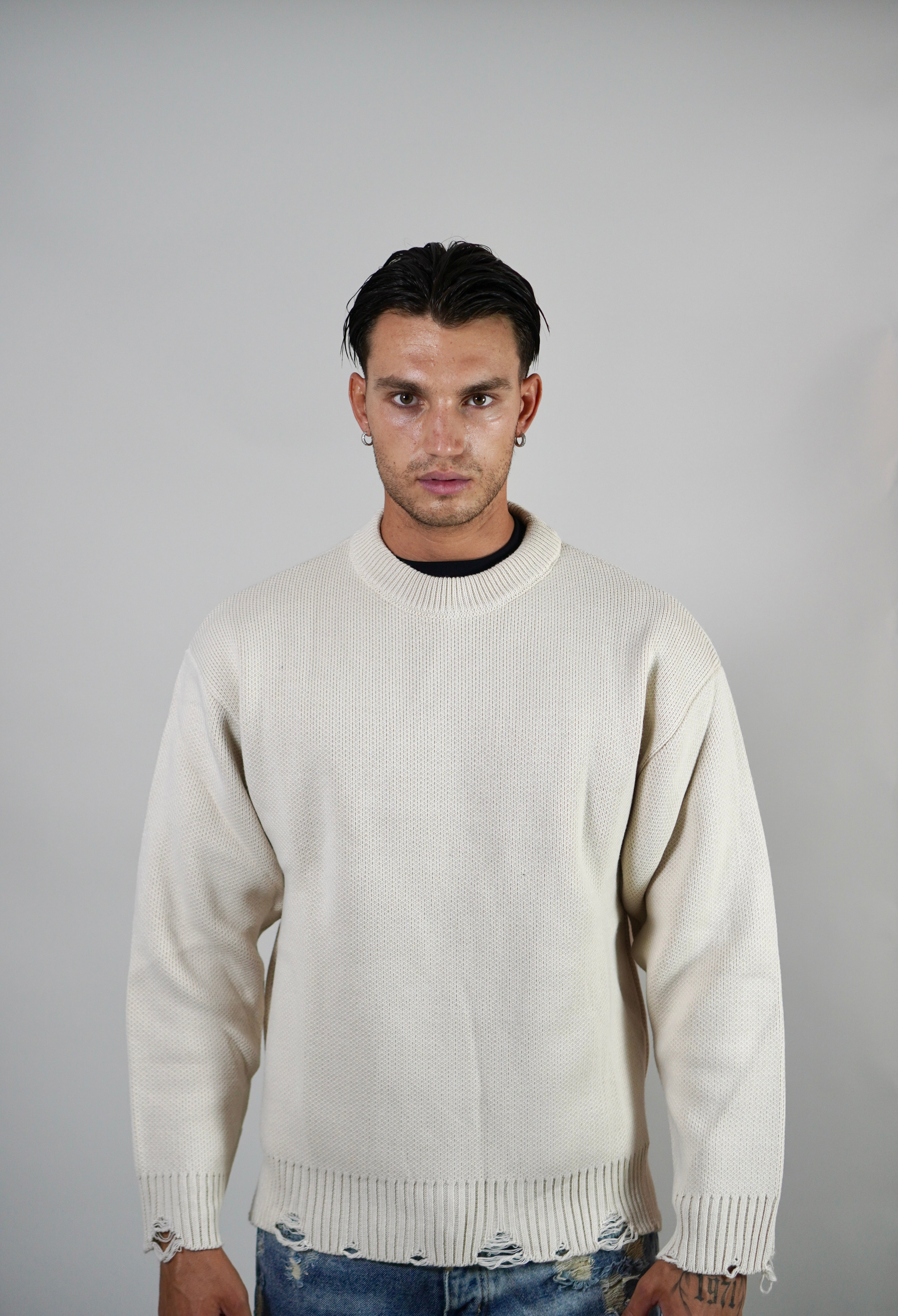 Maglione Beige Easy