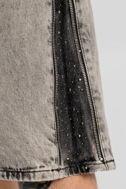 Jorts Zip Swarovski