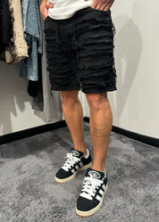 Bermuda jeans strappi corto