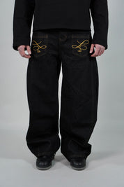 OVR Jeans Baggy Raw Black