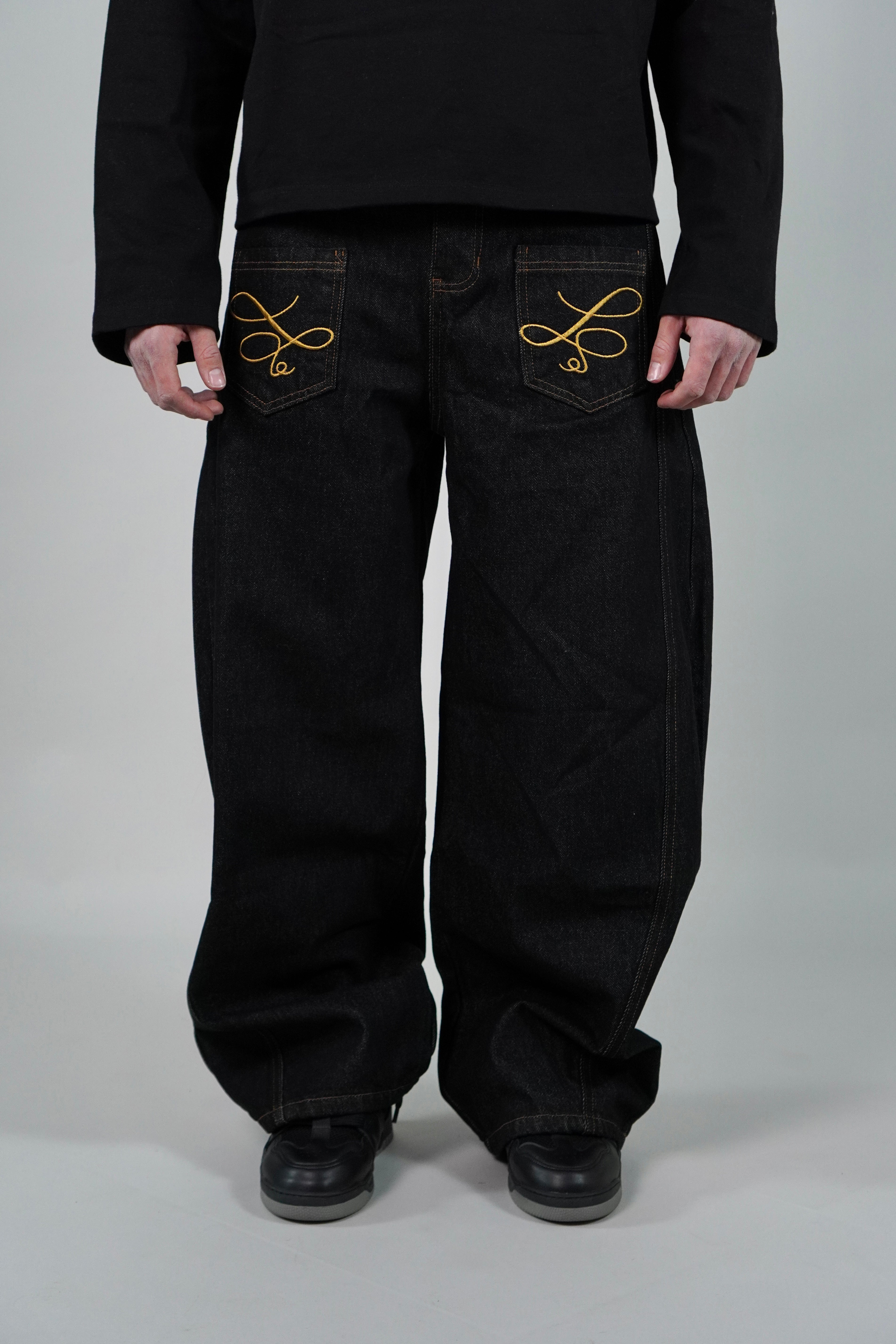 OVR Jeans Baggy Raw Black