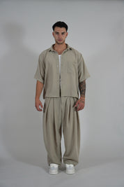 Pantalone Super Pencies Simil Lino Beige