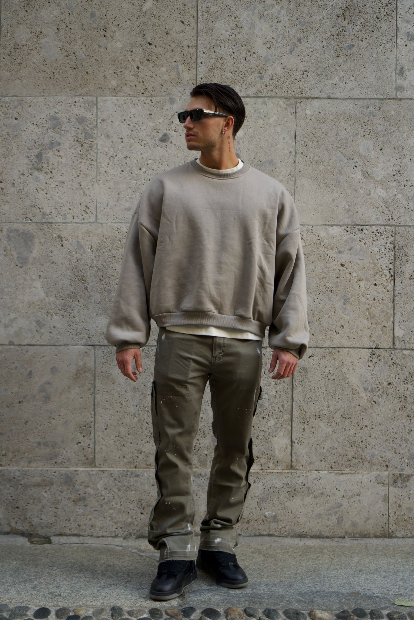 Jeans Flare Khaki