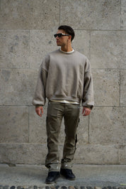 Jeans Flare Khaki