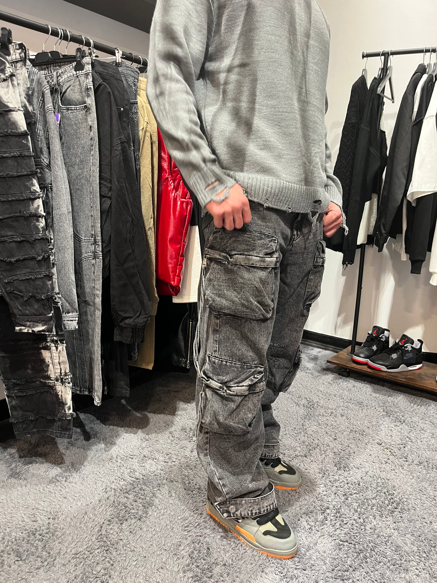 Cargo Washed Denim