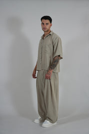 Pantalone Super Pencies Simil Lino Beige